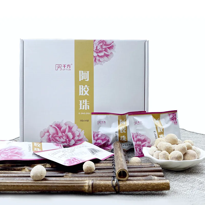 Жемчужины желатина из ослиной кожи.1